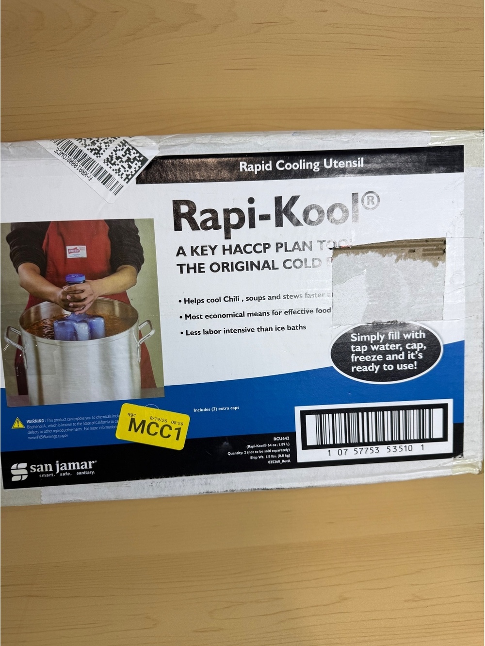 San Jamar Rapi-Kool Rapid Cooling Utensil Set of 2